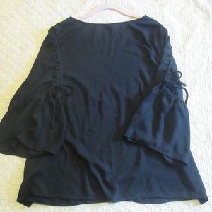 Time and Tru Bell Sleeve Blouse